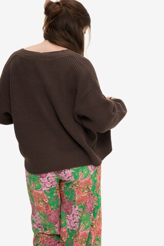 Cardigan Studio Untold en marron