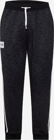 Regular Pantalon de sport UNDER ARMOUR en noir : devant