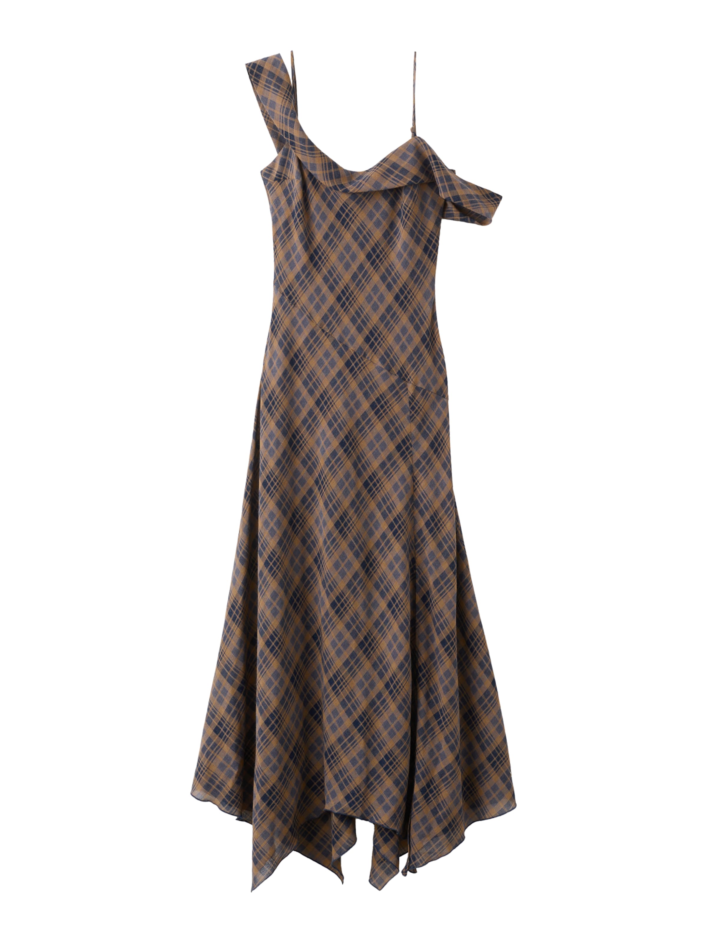 MANGO Kjole 'Socket' i brun: forside