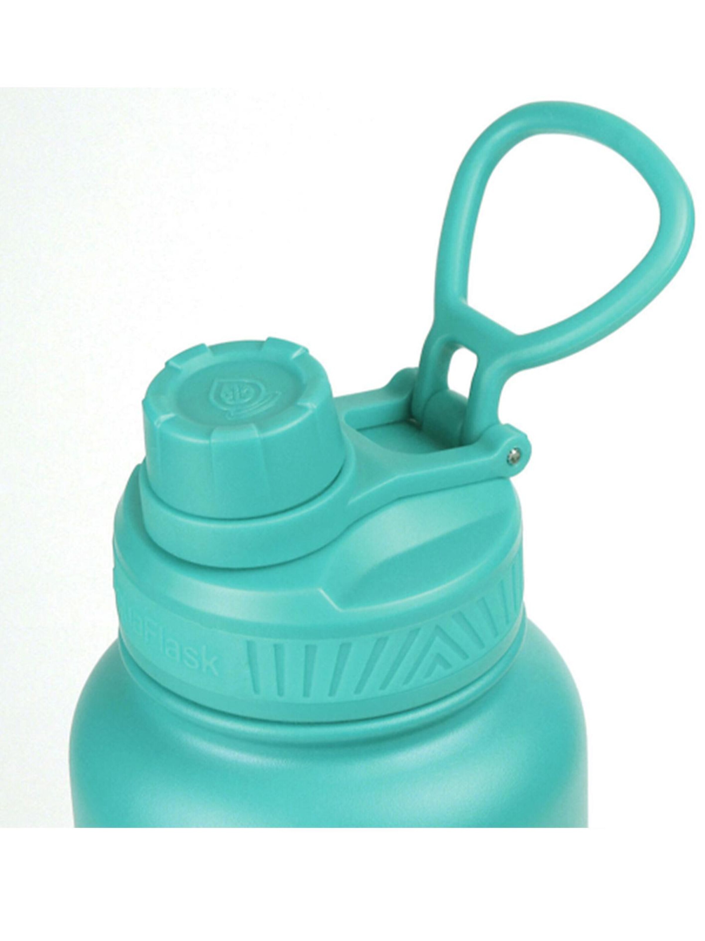 AquaFlask Láhev na vodu 'AquaFlask Termoláhev REGULAR 946 ml LEMON SLUSH' – modrá: přední strana