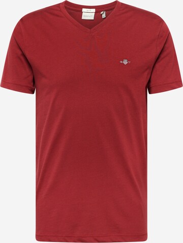 T-Shirt GANT en rouge : devant