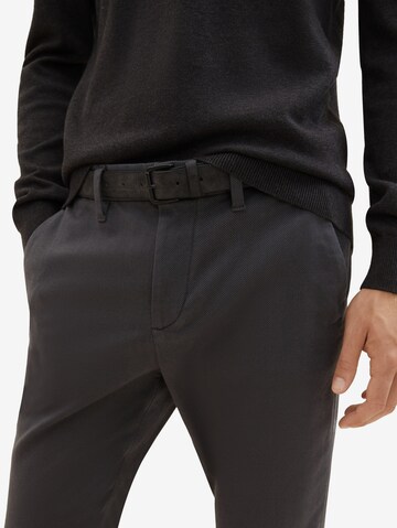 Coupe slim Pantalon chino TOM TAILOR en noir