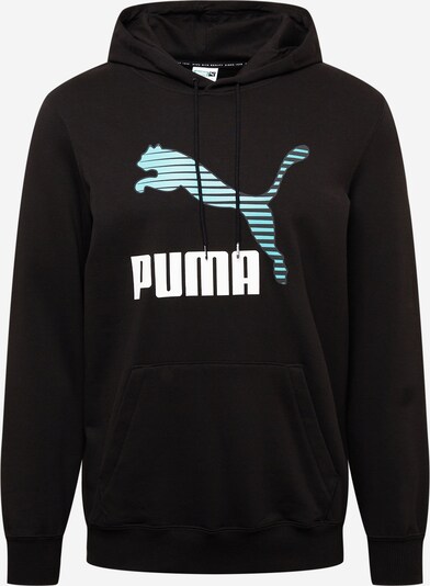 PUMA Sweatshirt in hellblau / schwarz / weiß, Produktansicht