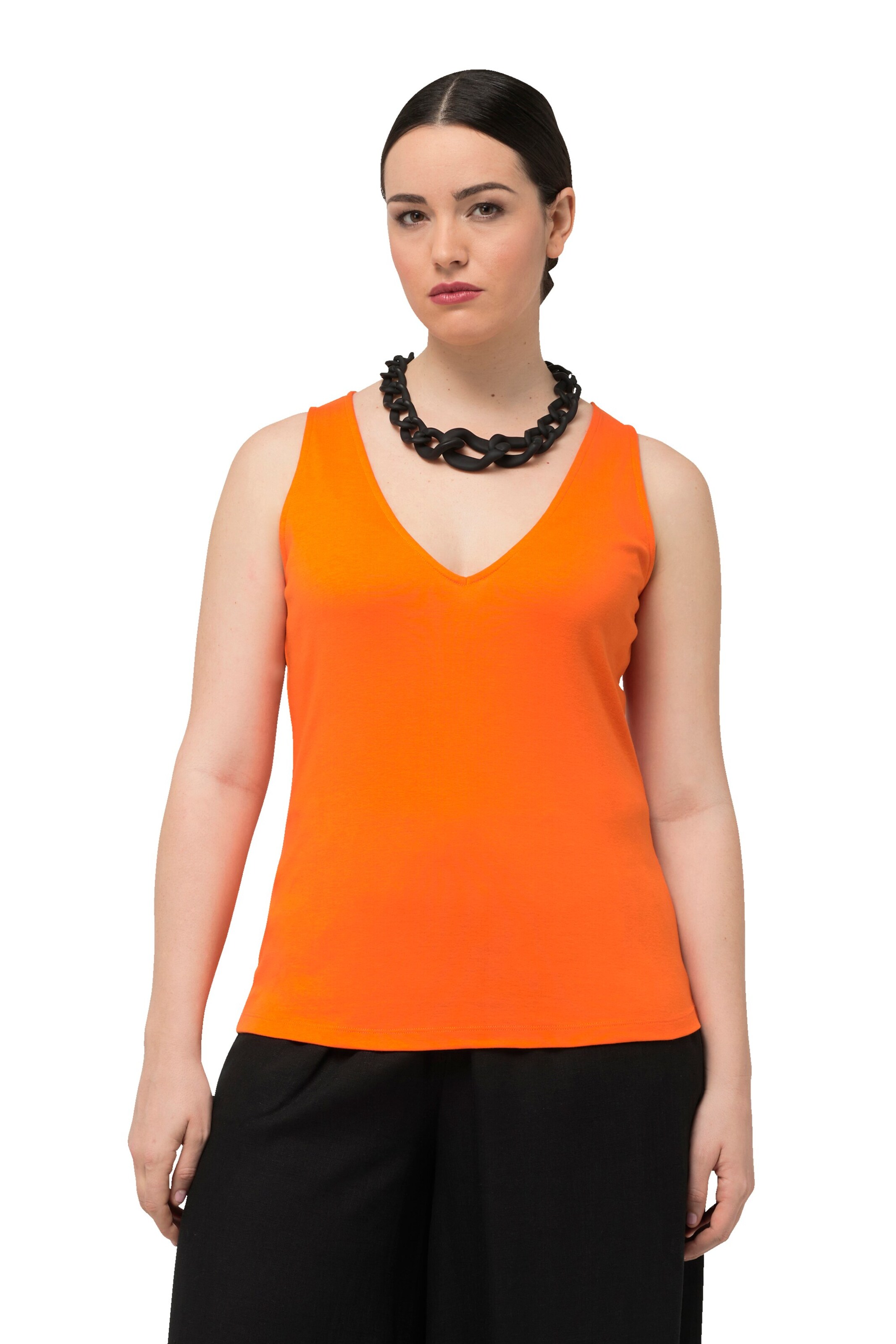 Ulla Popken Top in Orange: Vorderseite