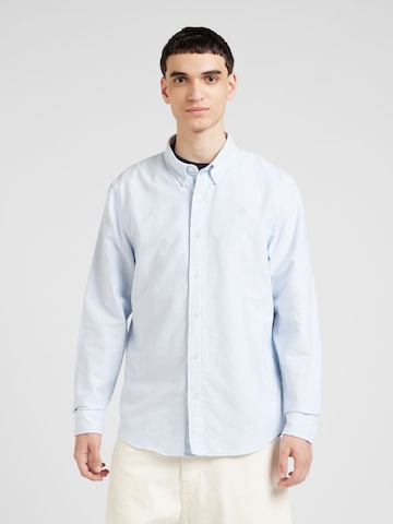 Coupe slim Chemise TIMBERLAND en bleu : devant