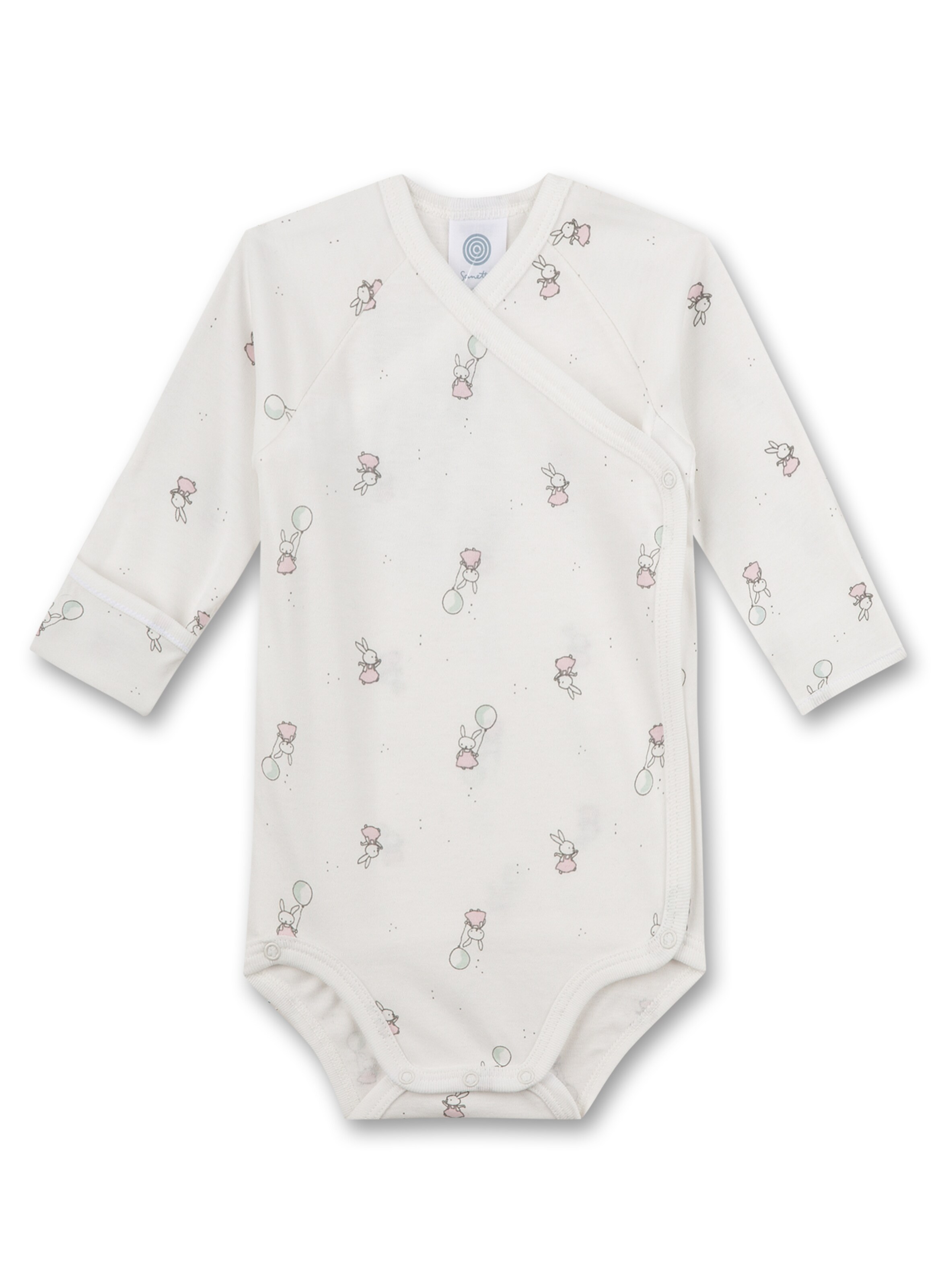 Tutina / body per bambino 'Hase' di Sanetta in beige: frontale