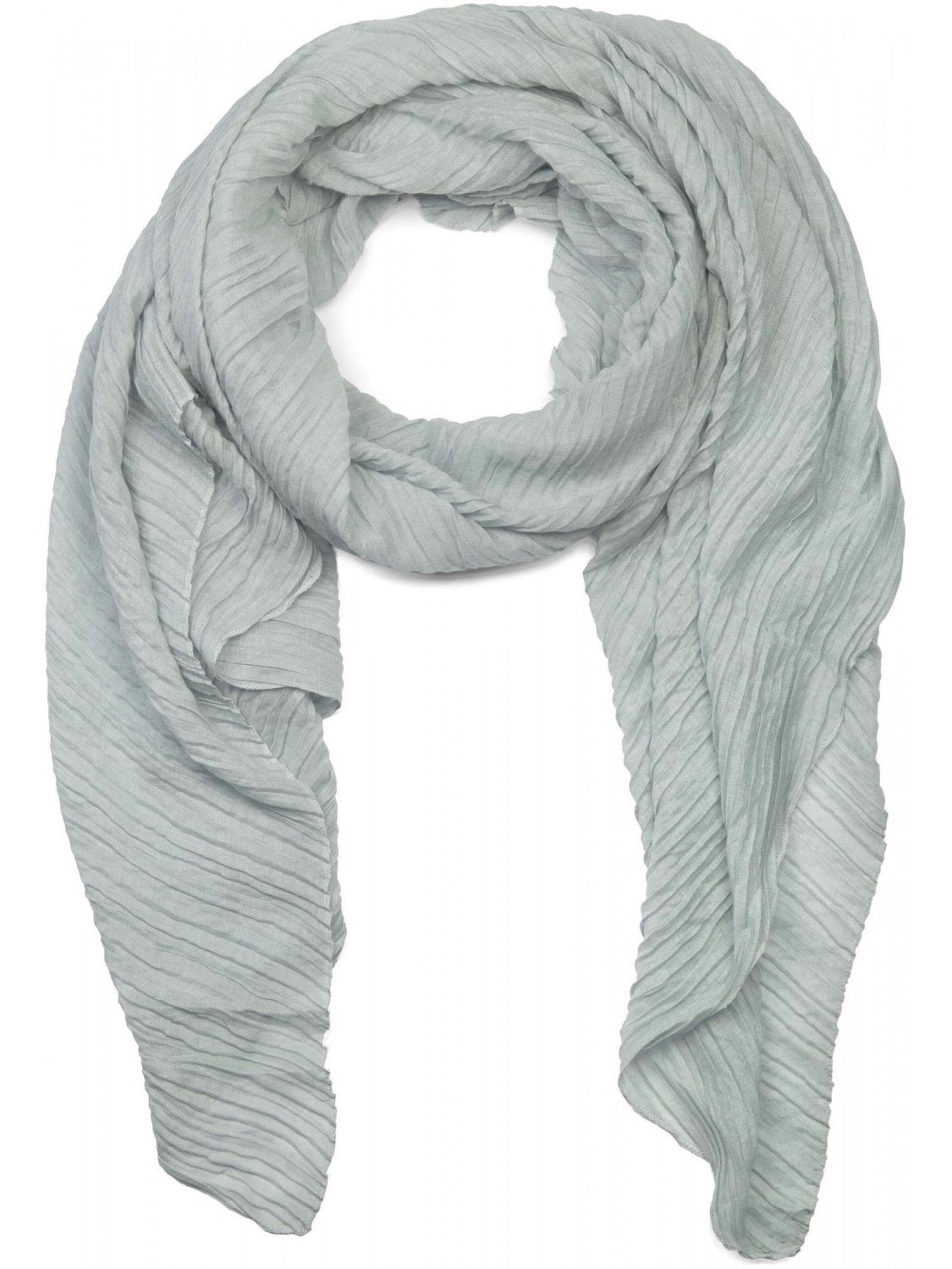 styleBREAKER Schal 'Gekreppter Unifarbener Schal'‌‌‌‌‌ in One Size in hellgrau, Produktansicht
