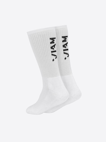 ABOUT YOU x VIAM Studio Socks 'MICHAEL' in White: front