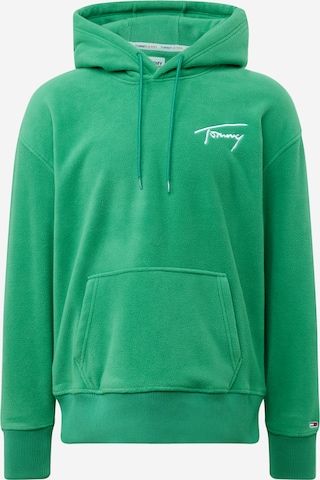 Felpa di Tommy Jeans in verde: frontale