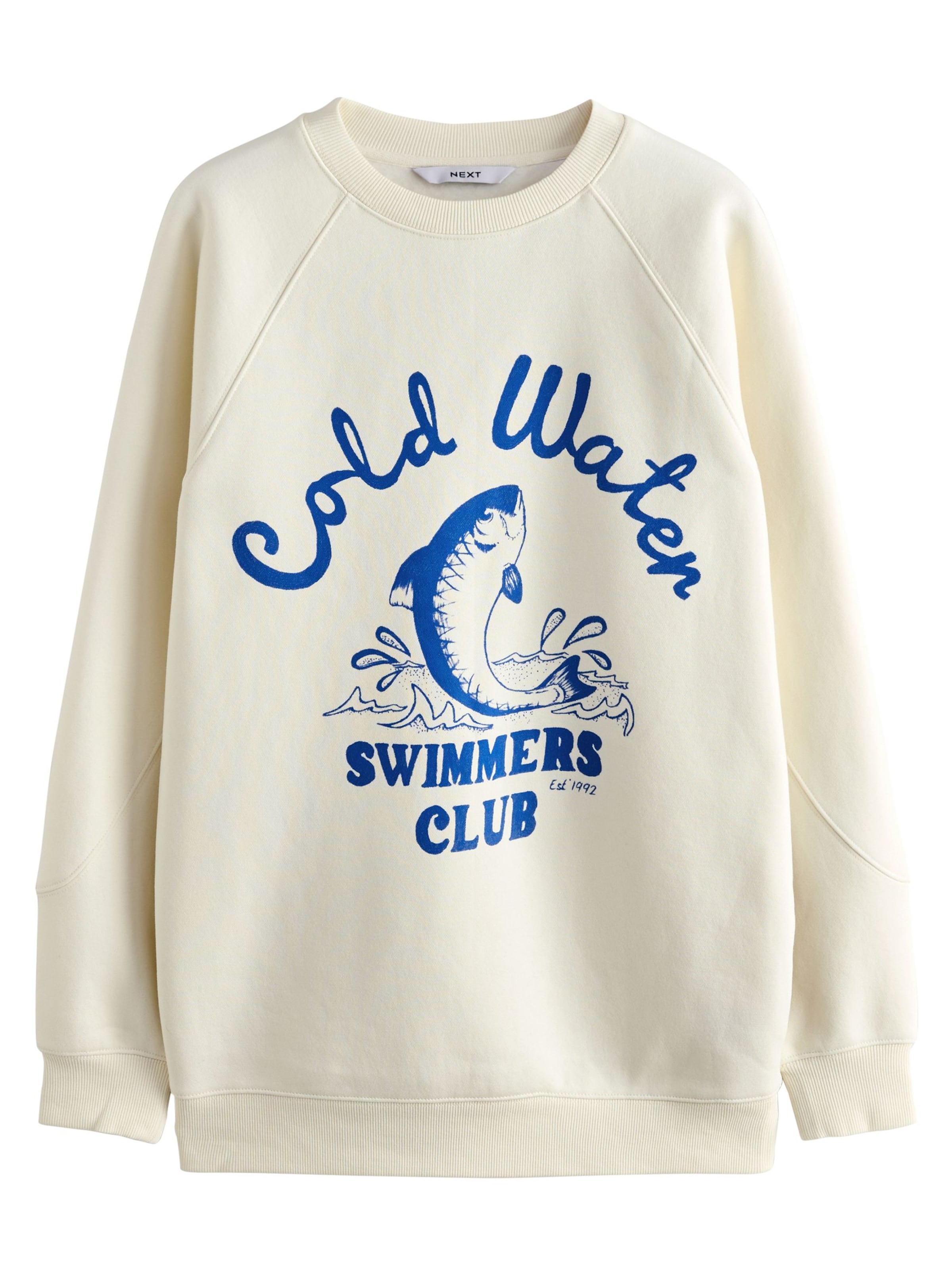 Next Sweatshirt in Wit: voorkant