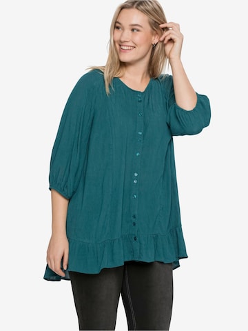 SHEEGO Blouse in Blue: front