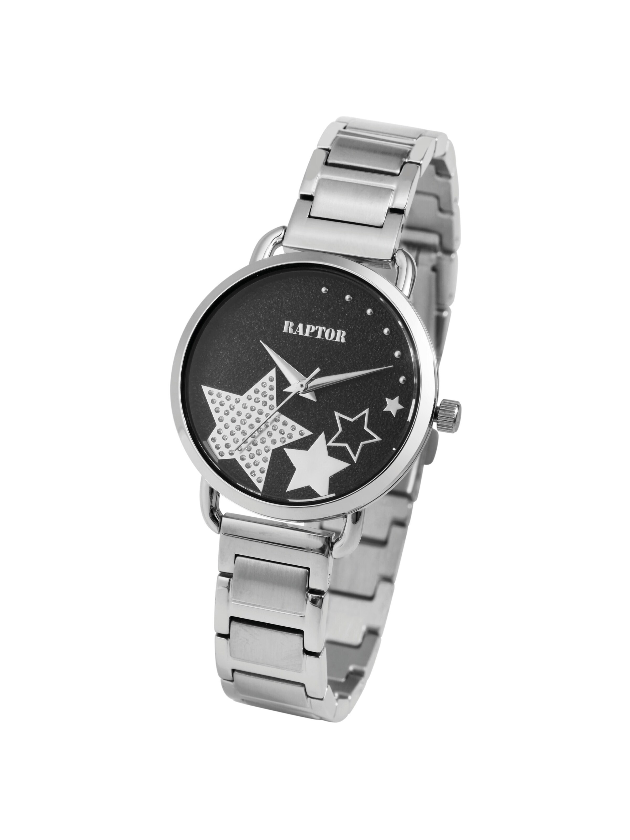 Raptor Analog Watch 'Shienne, 3 ATM' in Silver: front