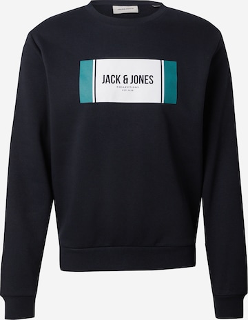 JACK & JONESSweater majica 'JJHAYATO' - crna boja: prednji dio