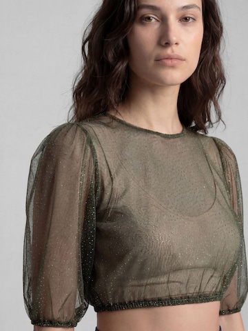 Blouse folklorique 'Karibik' SPIETH & WENSKY en vert