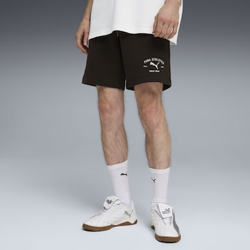 PUMA Regular Sportbroek 'Class Graphic' in Zwart: voorkant