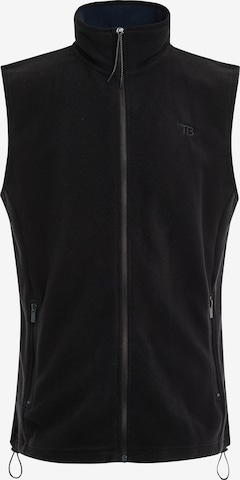 Threadbare Vest 'Hike' in Black: front