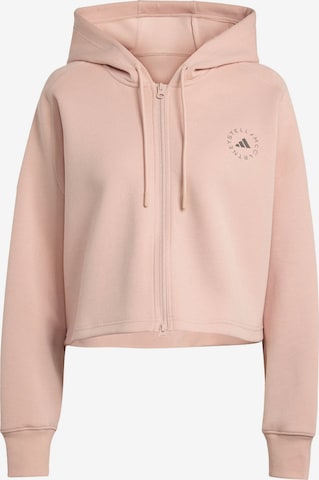 Veste de survêtement ADIDAS BY STELLA MCCARTNEY en beige : devant