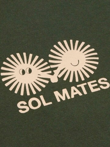 Thinking MU Shirt 'Solmates Zach' in Groen
