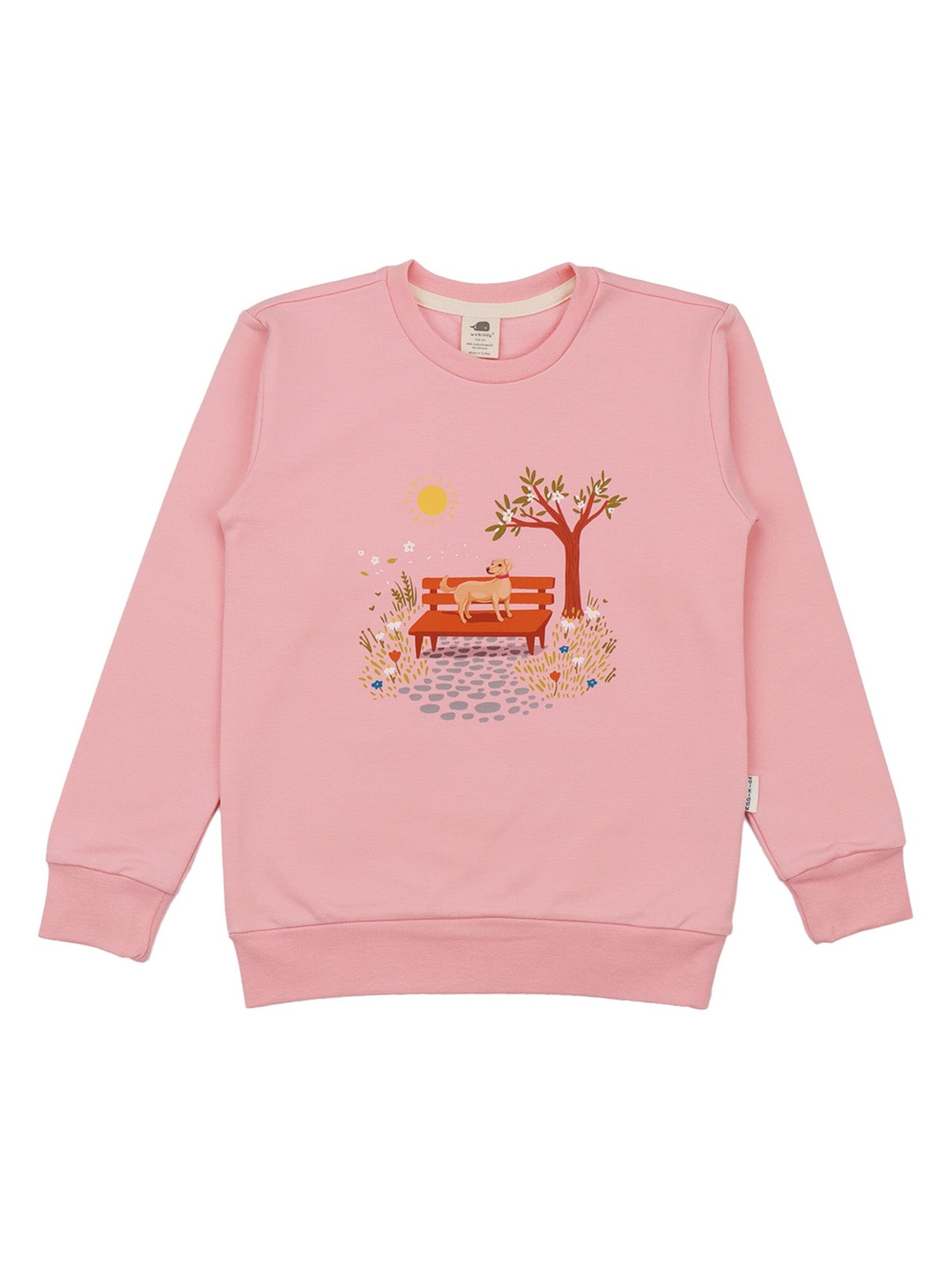 Walkiddy Sweatshirt 'Walkiddy - Flower Garden' in Mixed colors: front