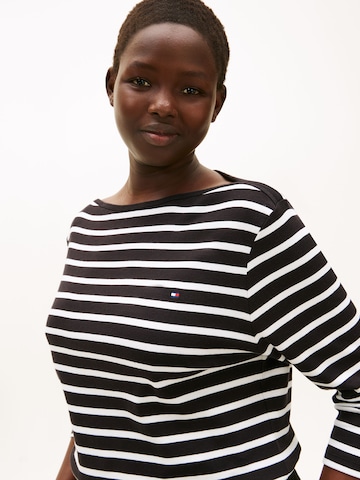 Tommy Hilfiger Curve Тениска в черно