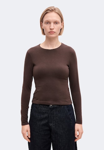 Abercrombie & Fitch Футболка в Коричневый: спереди