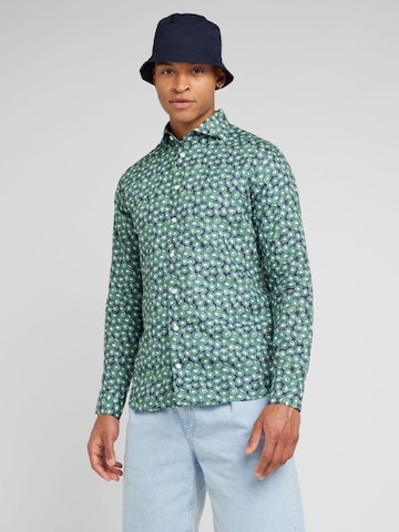 ETON Regular fit Button Up Shirt in Green: front