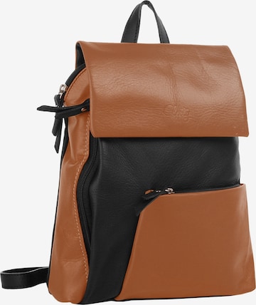 Cluty Rucksack in Braun: Vorderseite