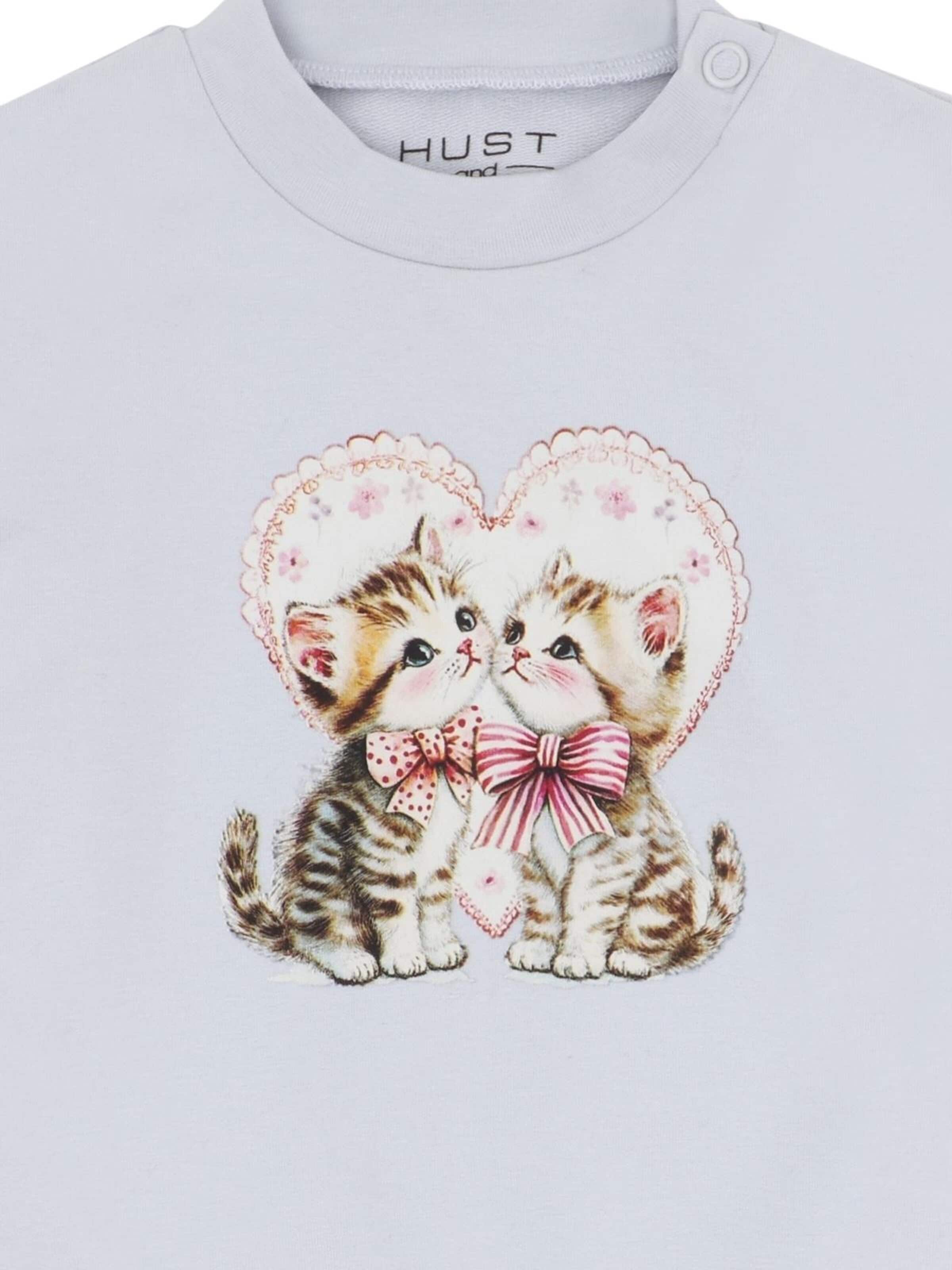 Hust & Claire Sweatshirt 'HCSara Kitten Love' in Blue