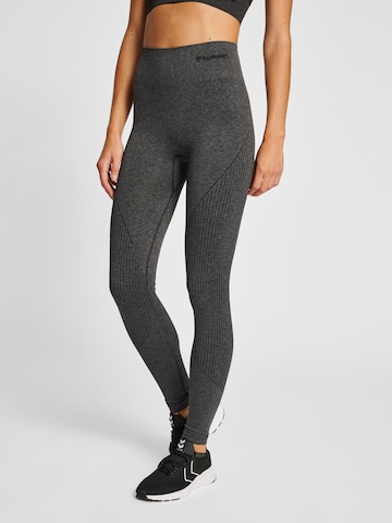 Hummel Skinny Sportbroek 'Hana' in Zwart: voorkant