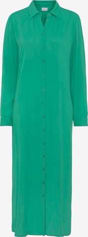 LASCANA - Vestido camisero en verde: frente