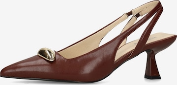 Escarpins à bride arrière SACHA en rouge : devant