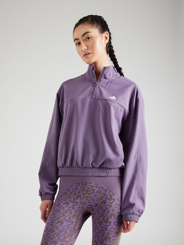 ADIDAS PERFORMANCE Athletic Sweatshirt 'Train Essentials' in Purple: front