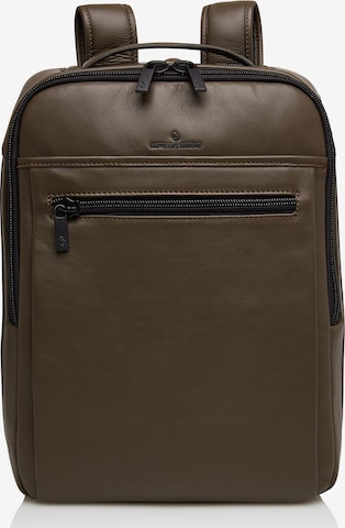 Castelijn & Beerens Laptop Bag 'Nappa X Victor' in Brown: front