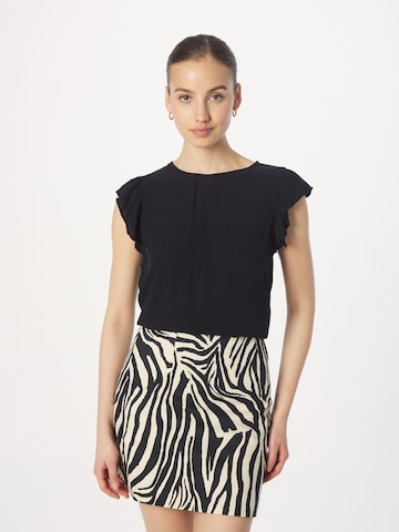 ICHI Blouse 'Marrakech' in Zwart: voorkant