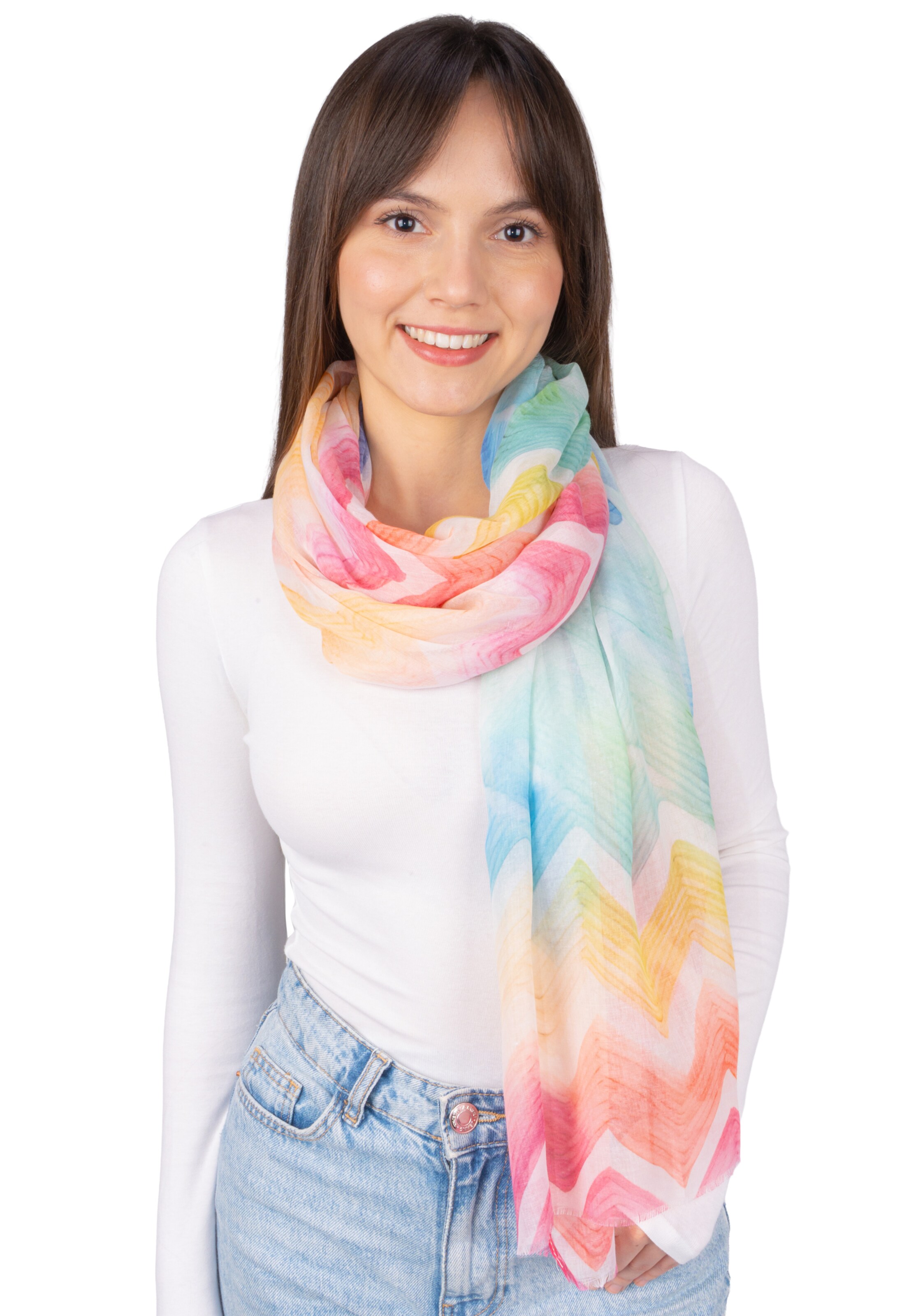 Écharpe 'Mimi' Seasons of April en mélange de couleurs