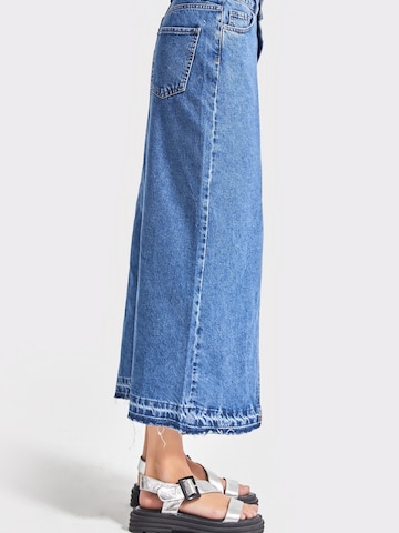 IT'S BASIC Skirt 'Midi Denim Skirt' in Blue