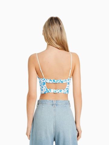 Top di Bershka in blu