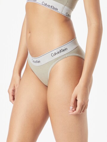 Calvin Klein Underwear - Cueca em verde: frente