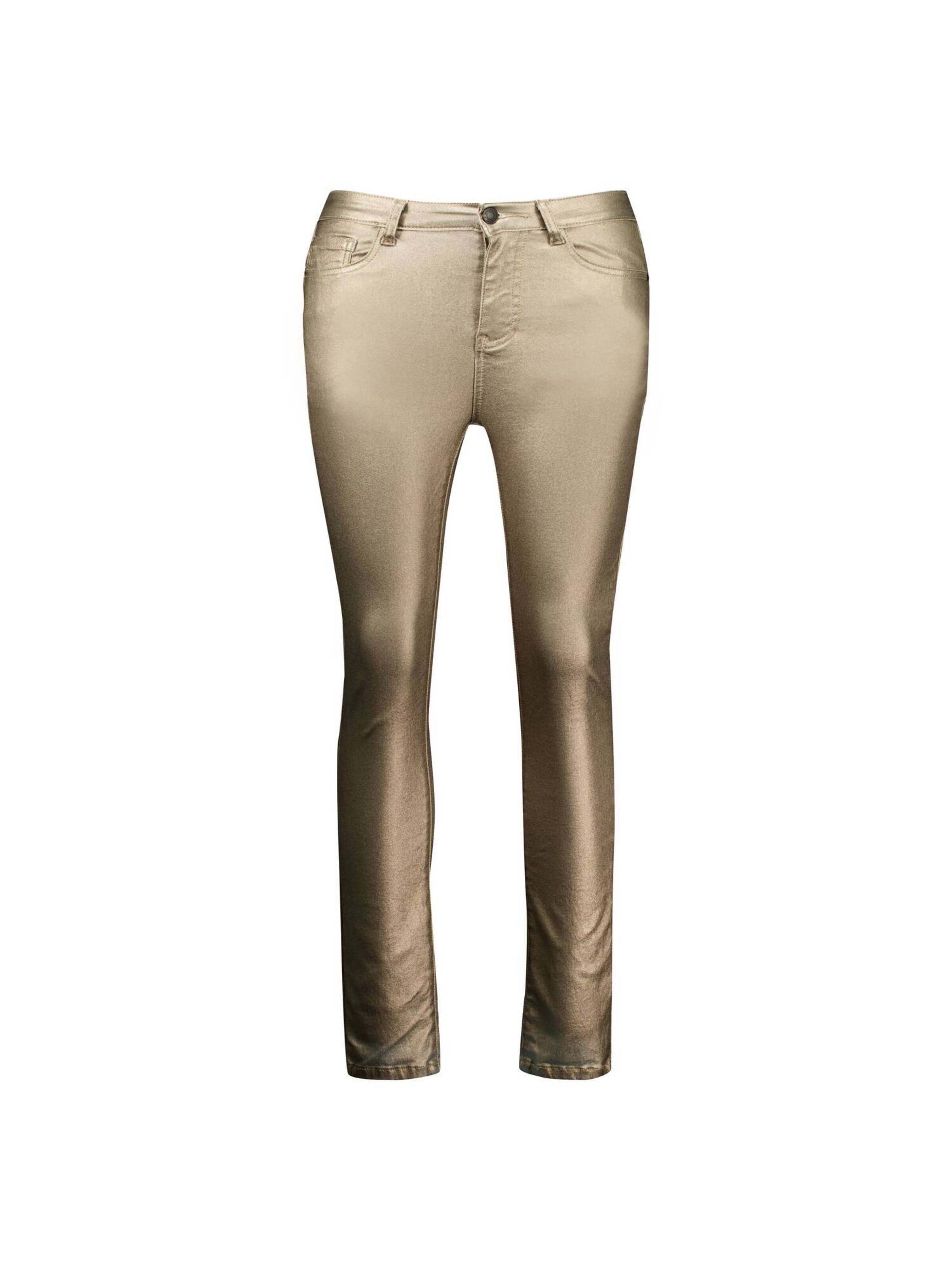Deeluxe Slim fit Pants 'Lysie' in Gold: front