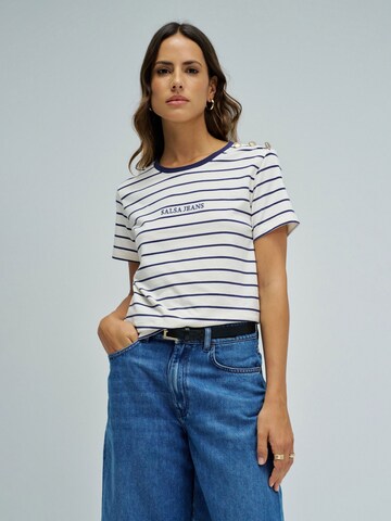 Salsa Jeans Shirt in Wit: voorkant