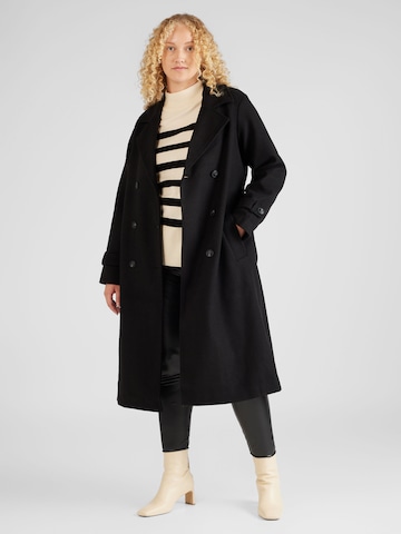 Vero Moda Curve Between-Seasons Coat 'Fortune Vega' in Black