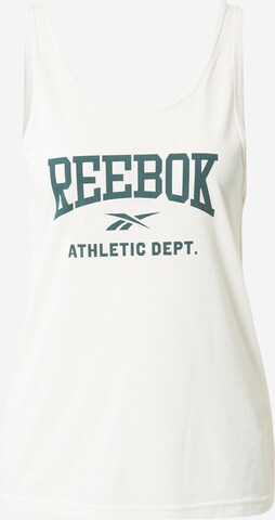 Reebok - Top desportivo 'Workout Ready' em branco: frente
