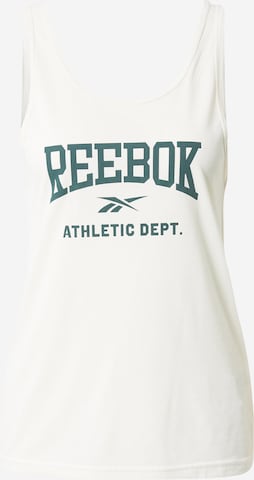 Reebok Sports Top 'Workout Ready' in White: front