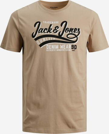 JACK & JONES Shirt in Beige: voorkant