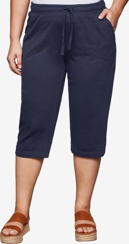 SHEEGO Regular Pants in Blue: front