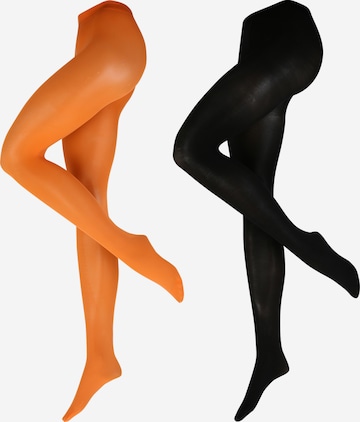 Lindex Õhukesed sukkpüksid, värv oranž: eest vaates
