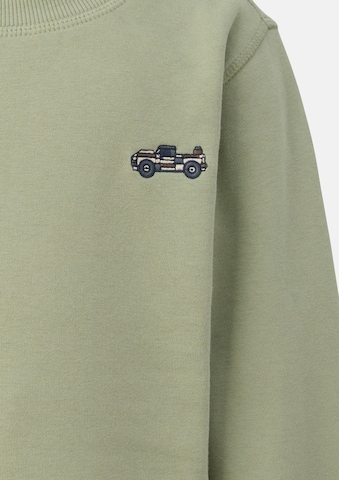 s.Oliver Sweatshirt in Groen: voorkant