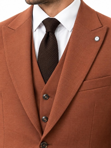Guild Slim fit Suit 'Slim fit Business Anzug' in Orange