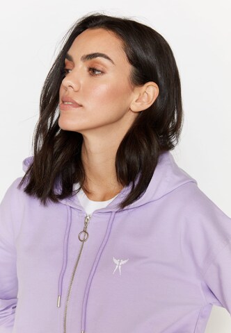 Angels Athletic Zip-Up Hoodie in Purple