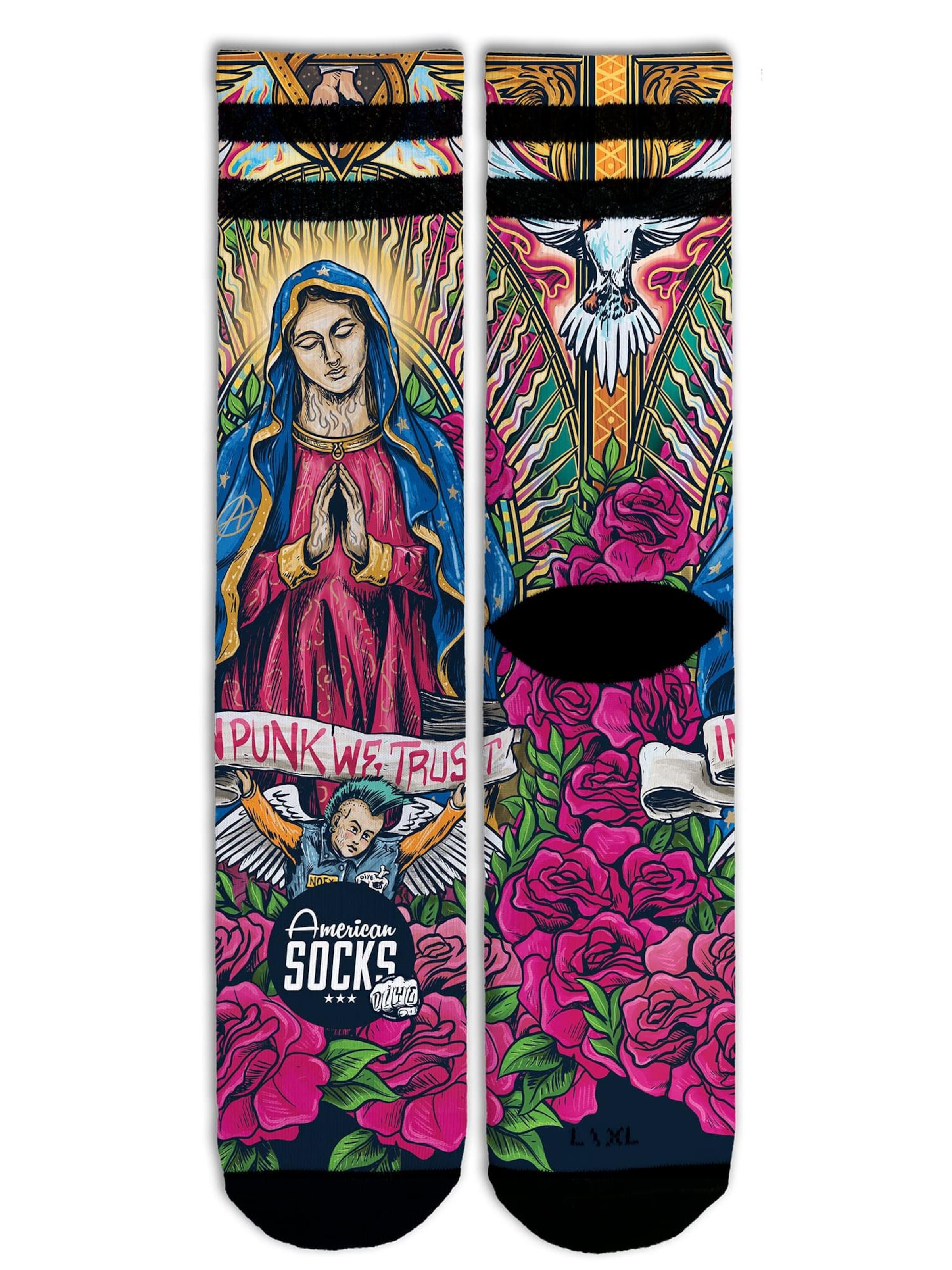 American Socks - Calcetines 'Guadalupe' en blanco